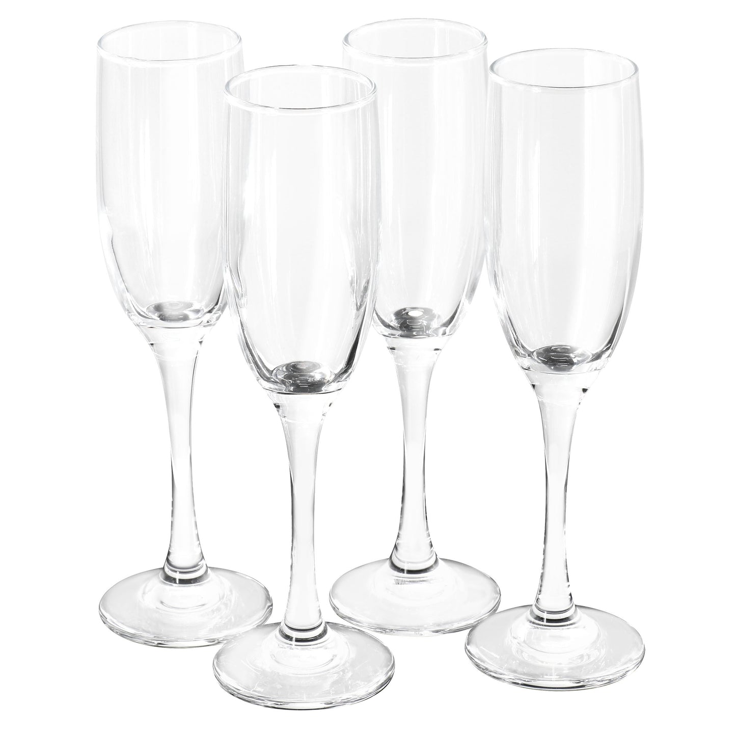 Gibson Home Belinni 4 Piece 6.4oz Fluted Champagne Glass Set LuxuryLifeWay Online Store