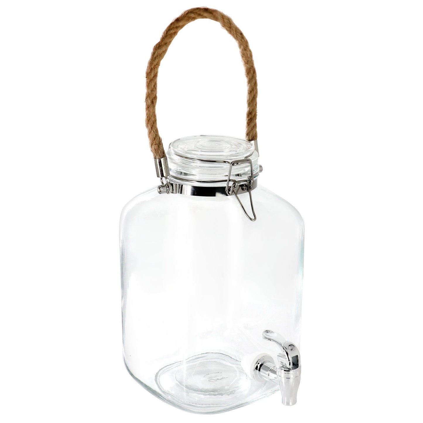 Gibson Home Ferris 1.3 Gallon Glass Beverage Dispenser with Rope Handle LuxuryLifeWay Online Store