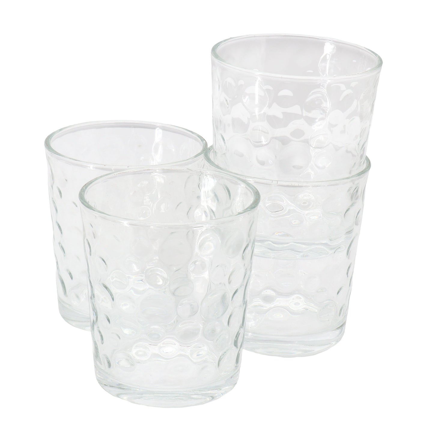 Gibson Home 4 Piece 13.5 Ounce Bubble Double Old-Fashioned Glassware Set LuxuryLifeWay Online Store