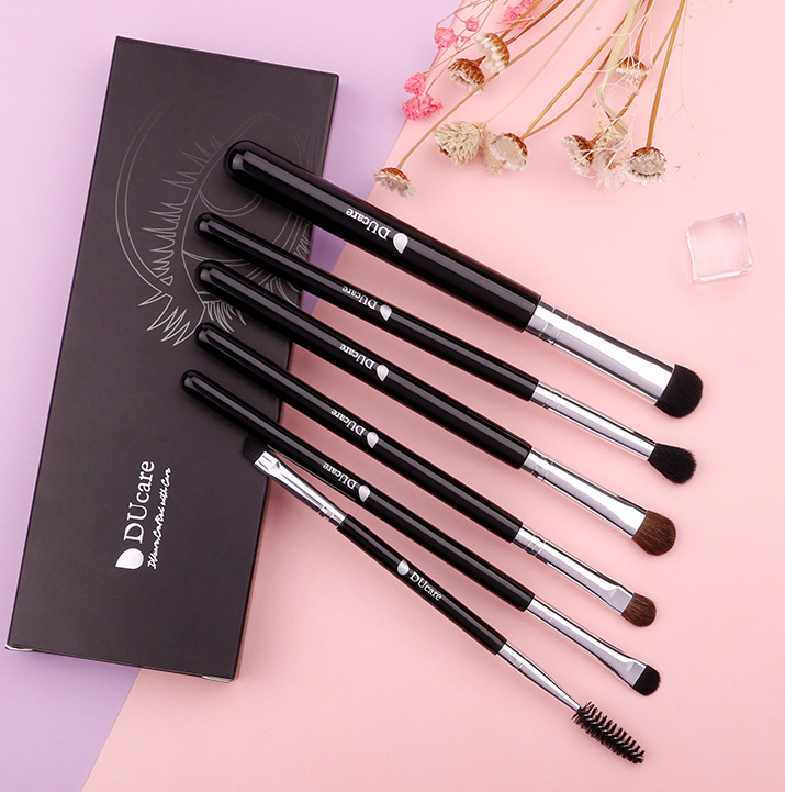 6 makeup brush set double head makeup brush double eye shadow brush beauty tools