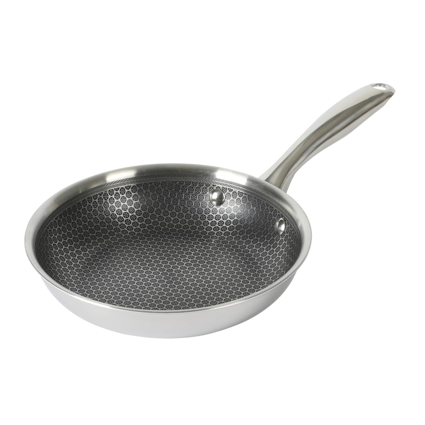 Oster Modessa 8 Inch Nonstick Triply Stainless Steel Frying Pan in Silver LuxuryLifeWay Online Store