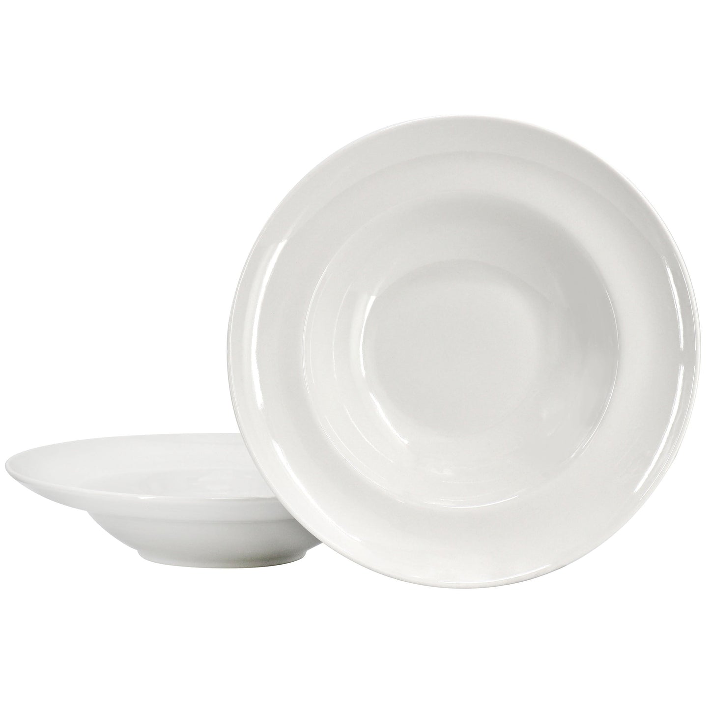 Gibson Home Great Essentials 2 Piece Fine Ceramic 20oz Entree Bowl Set in White LuxuryLifeWay Online Store