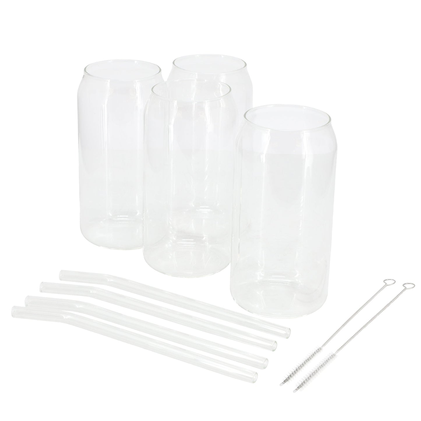 Gibson Home Zadie 10 Piece Glass Tumbler and Straw Set in Clear LuxuryLifeWay Online Store