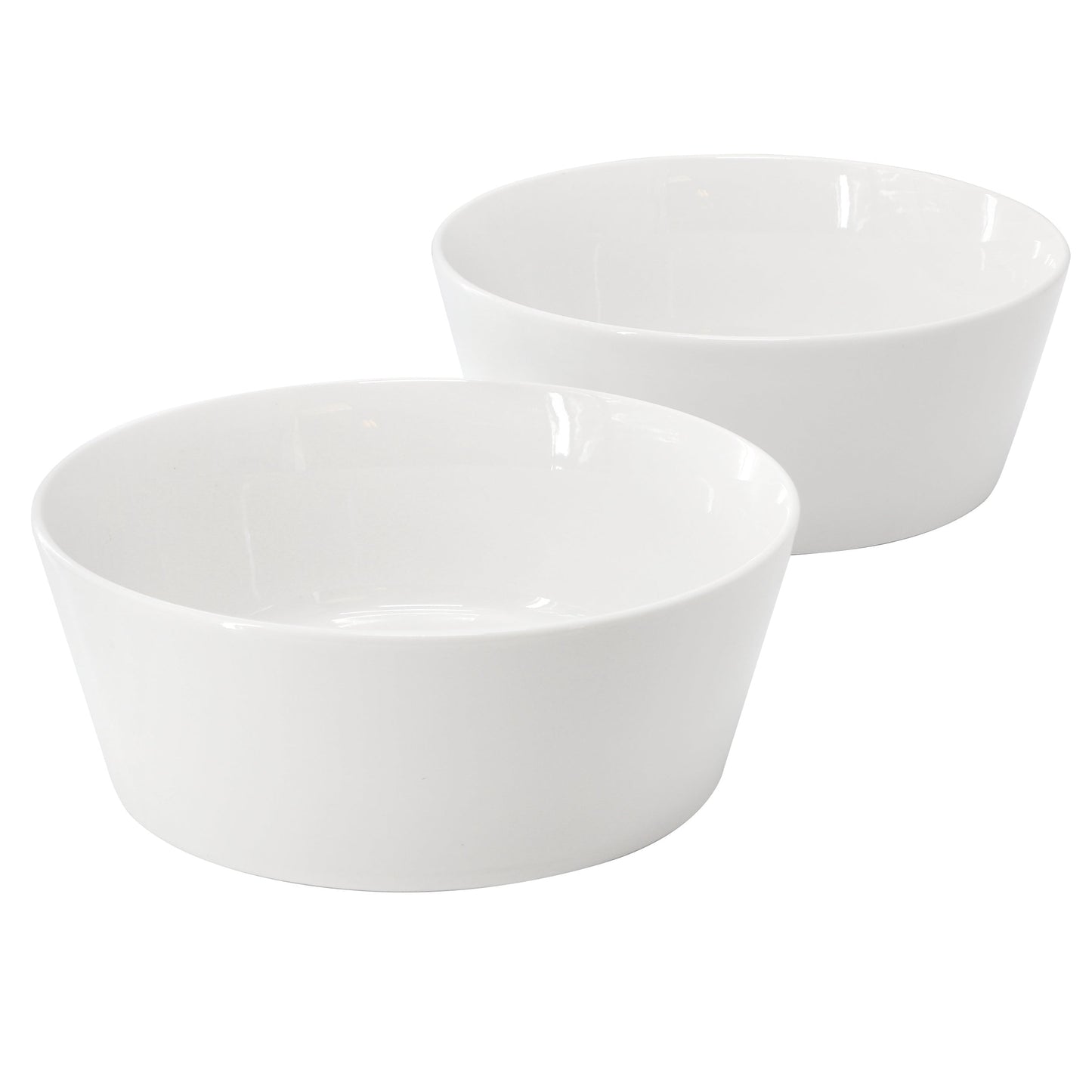 Gibson Home 2 Piece 6.75 Inch Round Fine Ceramic Side Bowl Sets in White LuxuryLifeWay Online Store