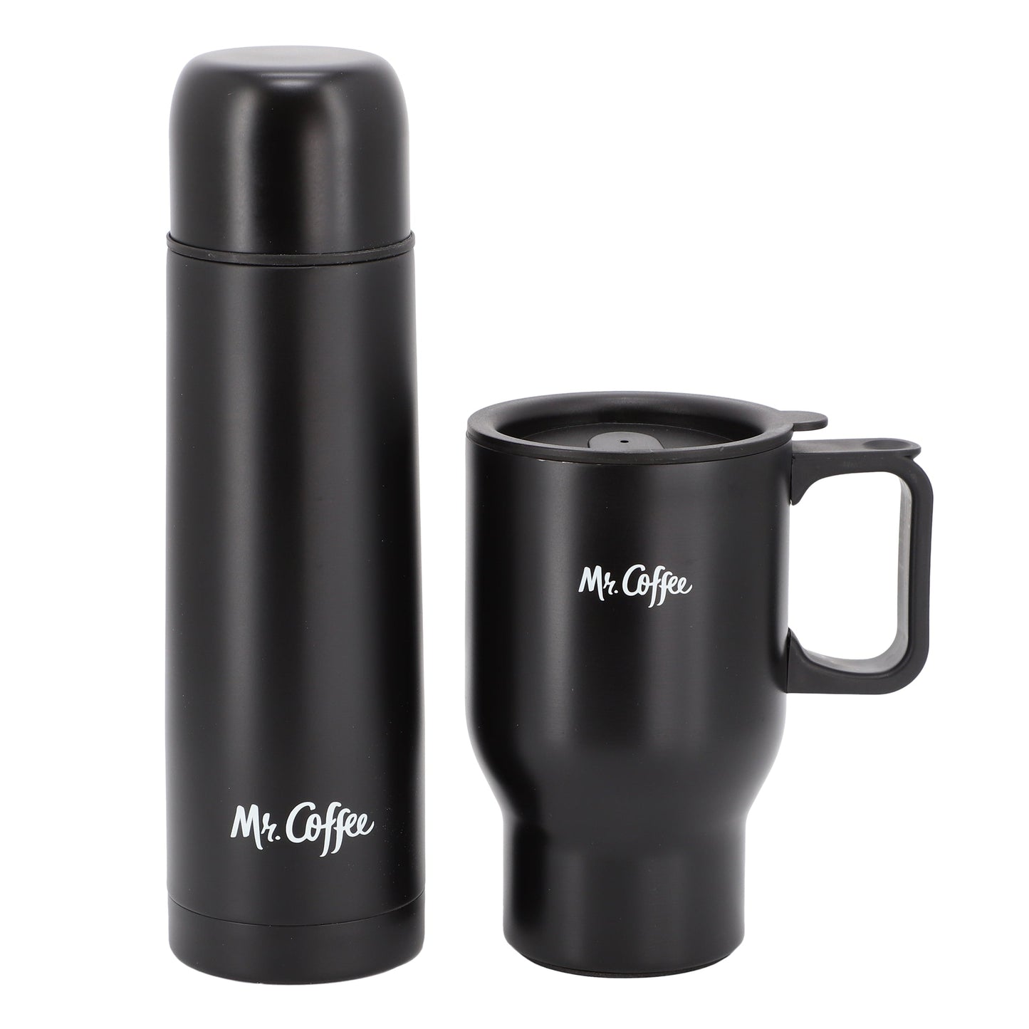Mr. Coffee Javelin 2 Piece Thermal Bottle and Travel Mug Set in Black LuxuryLifeWay Online Store