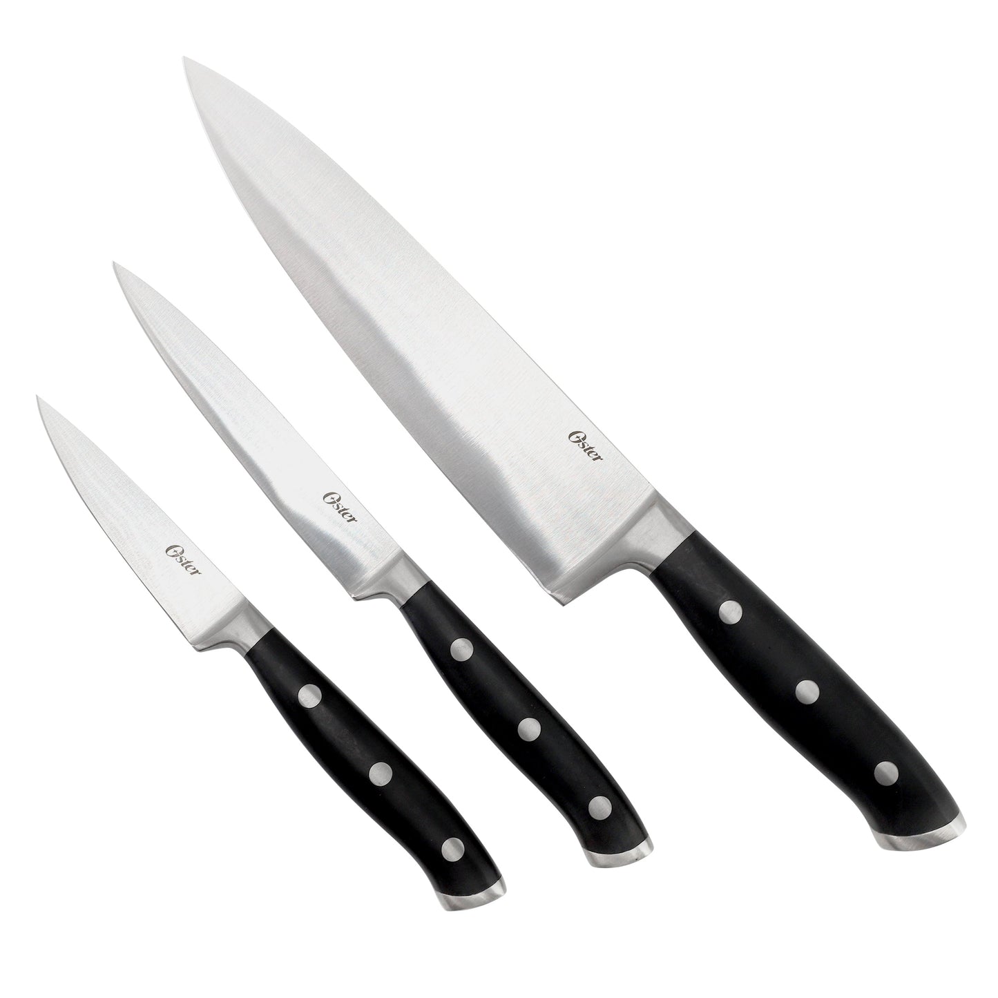 Oster Ginley 3 Piece Stainless Steel Cutlery Set in Black LuxuryLifeWay Online Store