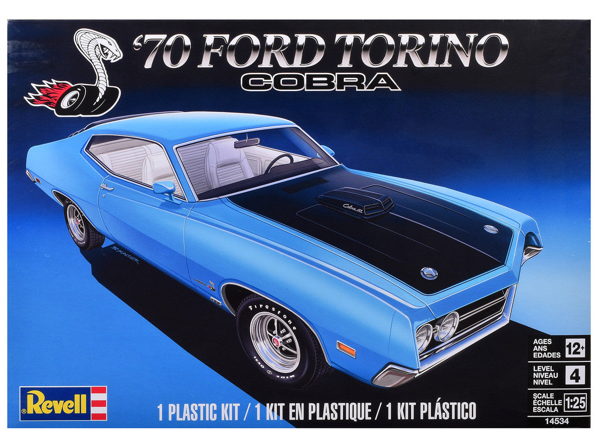 Level 4 Model Kit 1970 Ford Torino Cobra 1/25 Scale Model by Revell LuxuryLifeWay Online Store