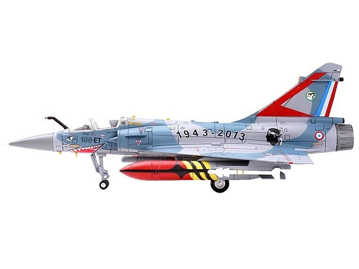 Dassault Mirage 2000-5F Fighter Aircraft "70th Anniversary of Corsica Squadron" French Air Force "Wing" Series 1/72 Diecast Model by Panzerkampf LuxuryLifeWay Online Store