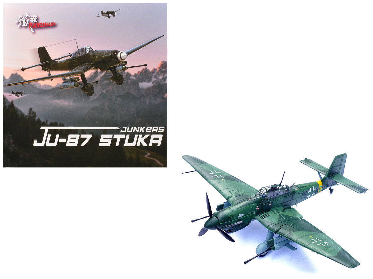 Junkers Ju 87G2 Stuka Bomber Aircraft "10.(Pz)/SG 2 Immelmann T6+BB Oberst Hans-Ulrich Rudel Romania" (1944) German Luftwaffe "Wing" Series 1/72 Diecast Model by Panzerkampf LuxuryLifeWay Online Store