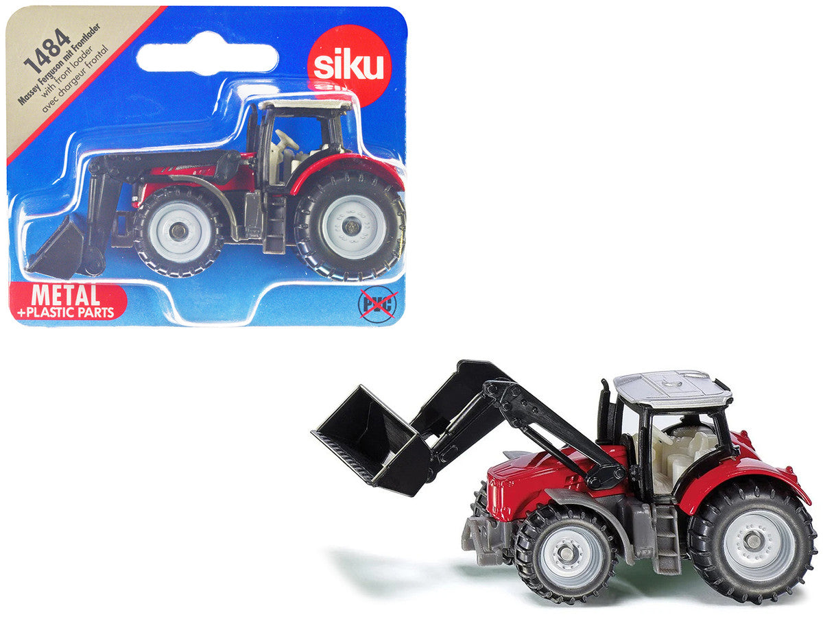 Massey Ferguson Tractor with Front Loader Red with Silver Top Diecast Model by Siku LuxuryLifeWay Online Store