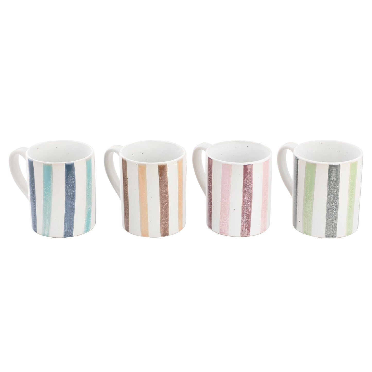 Gibson Home Atlantic Waves 4 Piece 17 Ounce Handpainted Stoneware Mug Set LuxuryLifeWay Online Store