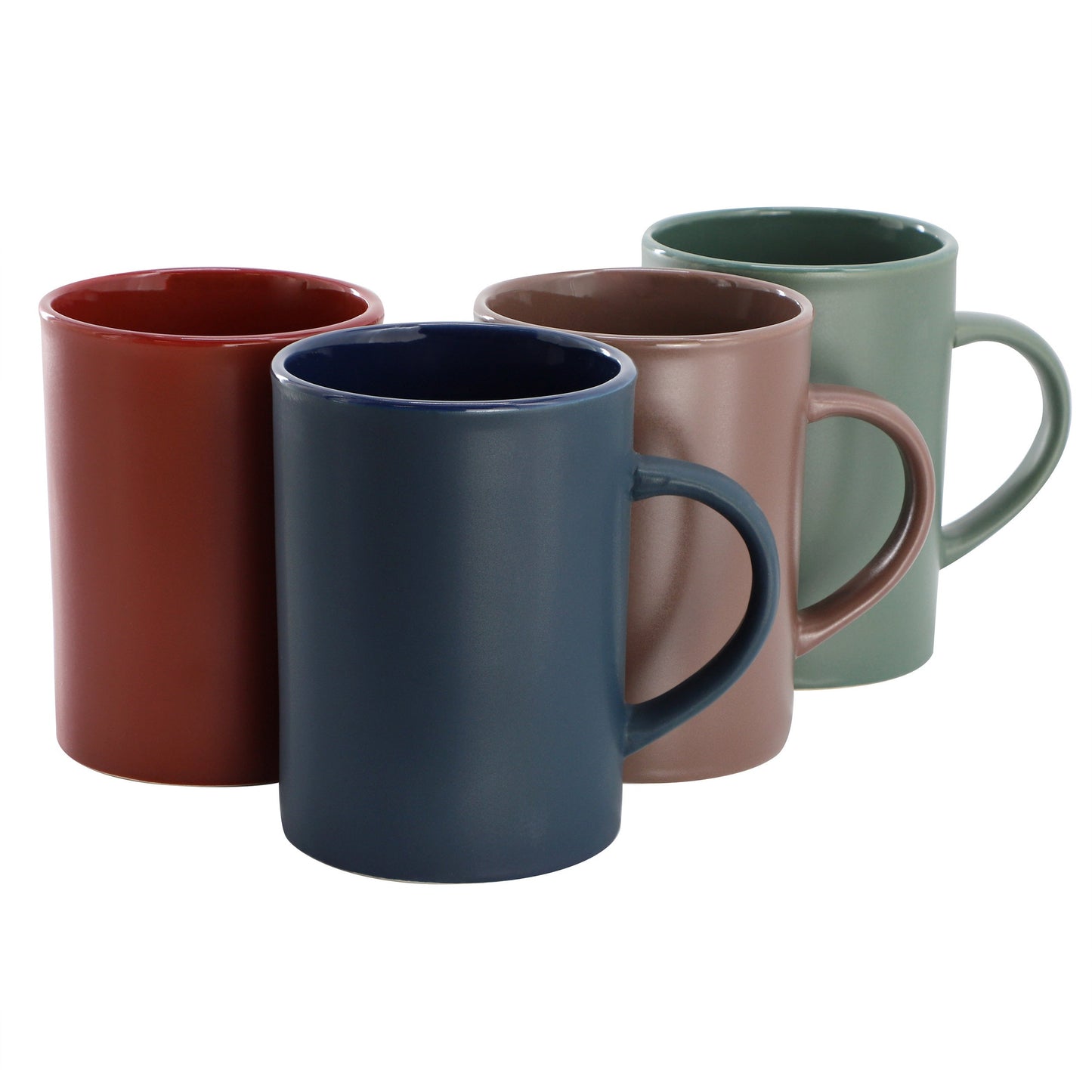 Gibson Home Midtown Hall 17oz 4 Piece Stoneware Mug Set in Assorted Colors LuxuryLifeWay Online Store