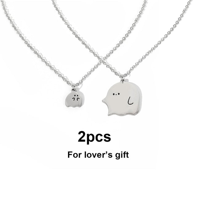 Cute Ghost Little Monster Necklace Pi-Mart