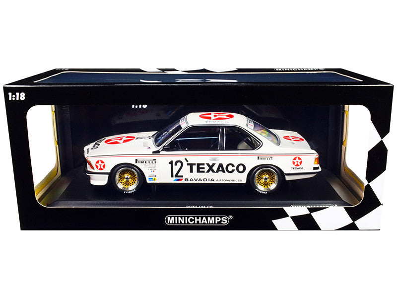 BMW 635 CSi #12 C. Ballot-Lena - R. Metge - J. C. Andruet "Texaco" 24H of Spa (1985) Limited Edition to 300 pieces Worldwide 1/18 Diecast Model Car by Minichamps LuxuryLifeWay Online Store