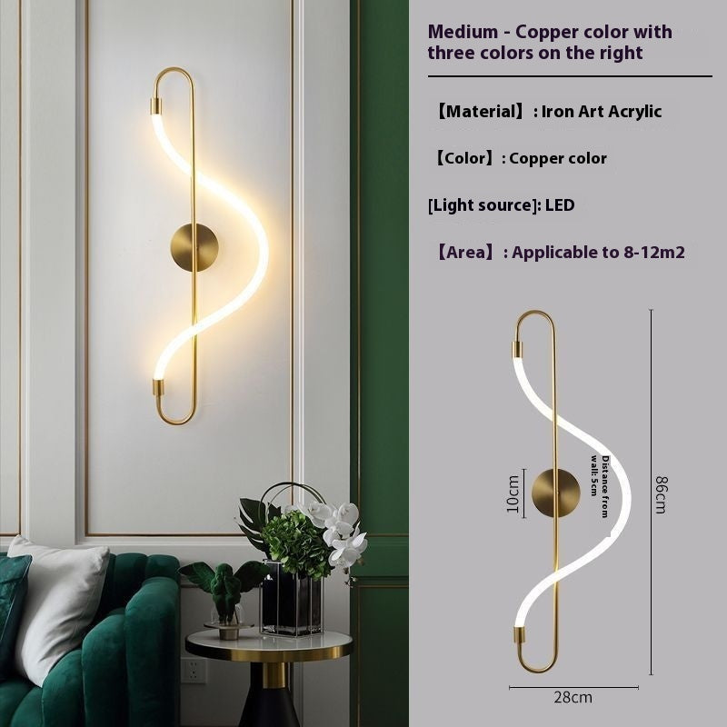 Living Room Background Bedroom Bedside Creative Wall Lamp PearlNestDecor.com