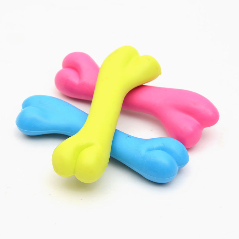 Pet Toys, Rubber Bite Resistant Toys, High Quality Dog Bone Type Pets Fashion