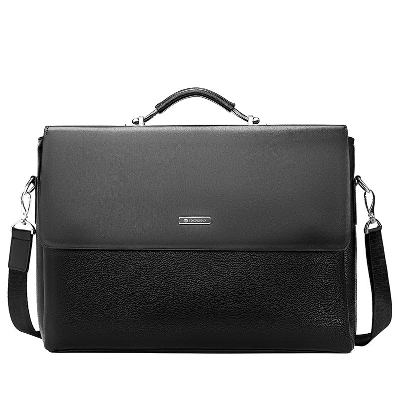 Men's Bag Horizontal Handbag Large Capacity Business Briefcase CJD