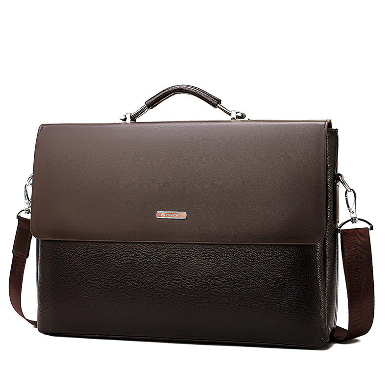 Men's Bag Horizontal Handbag Large Capacity Business Briefcase CJD