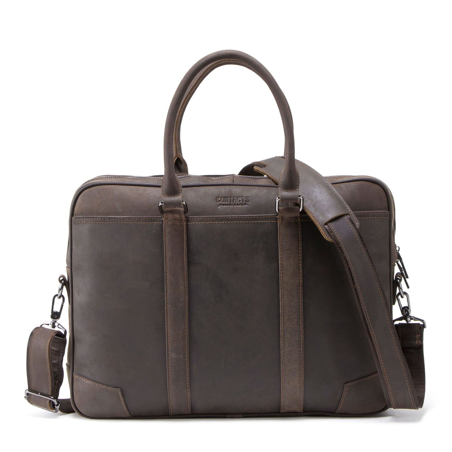 Multifunctional Leather Men's Business Briefcase CJD