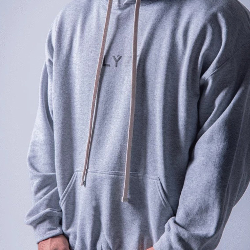 Men's Pullover Sports Loose Hooded Sweatshirt