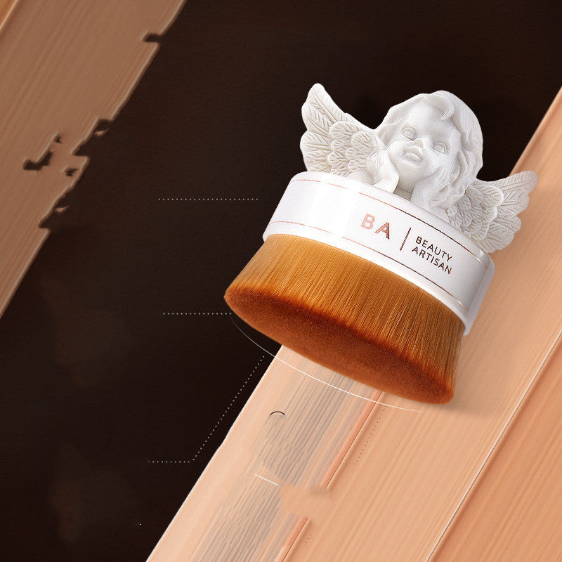 New Foundation Brush, Base Makeup Brush, Easy To Use, With Lid, High Density CJD2