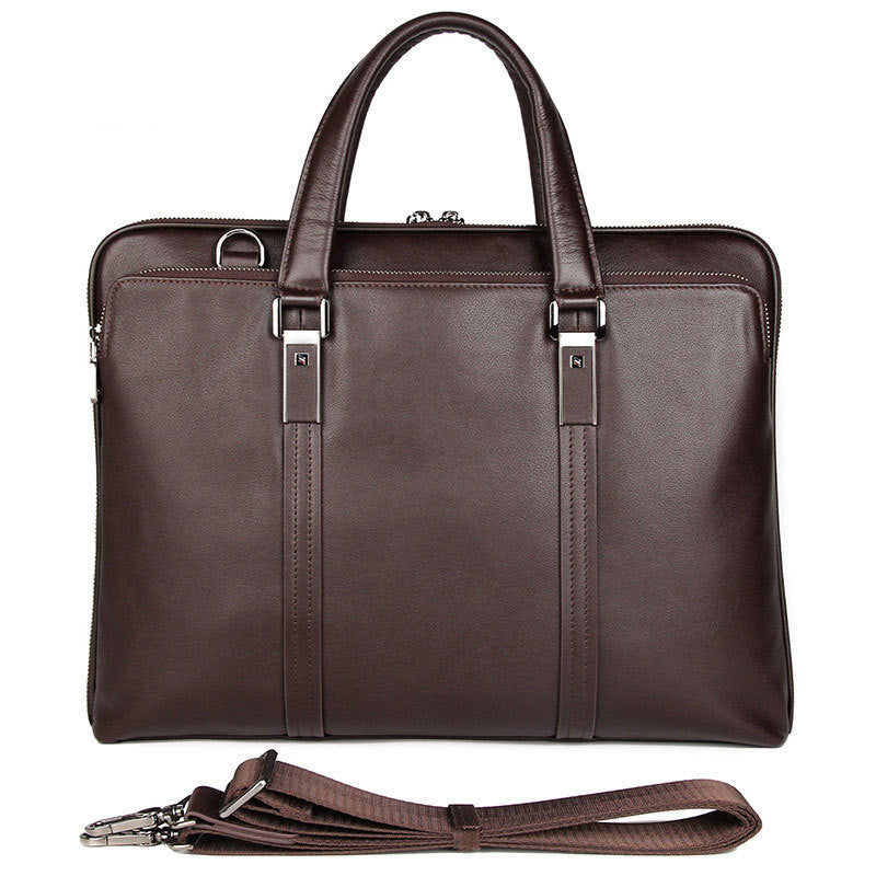 Gentleman Style Leather Men's Bags Business Bag Briefcases Men's Handbags Atmospheric And Stable Handbags CJD