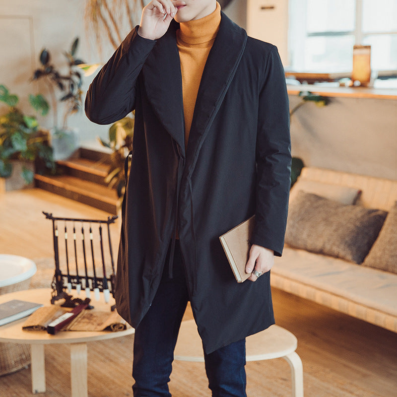 Chinese Retro Mid-length Cotton Coat CJD