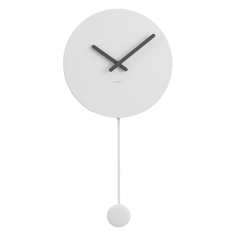 Nordic White Minimalist Clock Wall Clock Living Room Minimalist Creative Net Red Trend Wall Clock PearlNestDecor.com