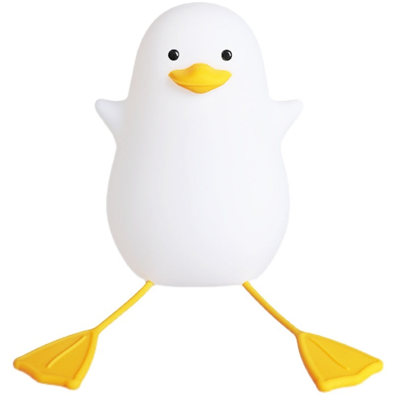 Rechargeable Gull Night Light - Creative Bedside Table Lamp, Cute Silicone Bird Desk Light, Gift for Her/Him LadyShow.Store