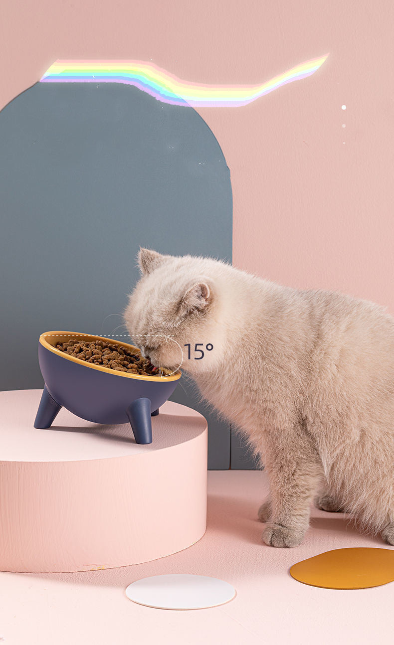 Cat Dog Bowl With Stand Pet Feeding Food Bowls Dogs Bunny Rabbit Nordic Color Feeder Product Supplies Pet Accessories Pets Fashion