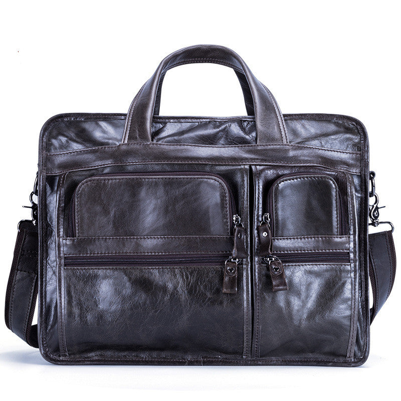 Casual Retro Leather Men's Briefcase Handbag CJD