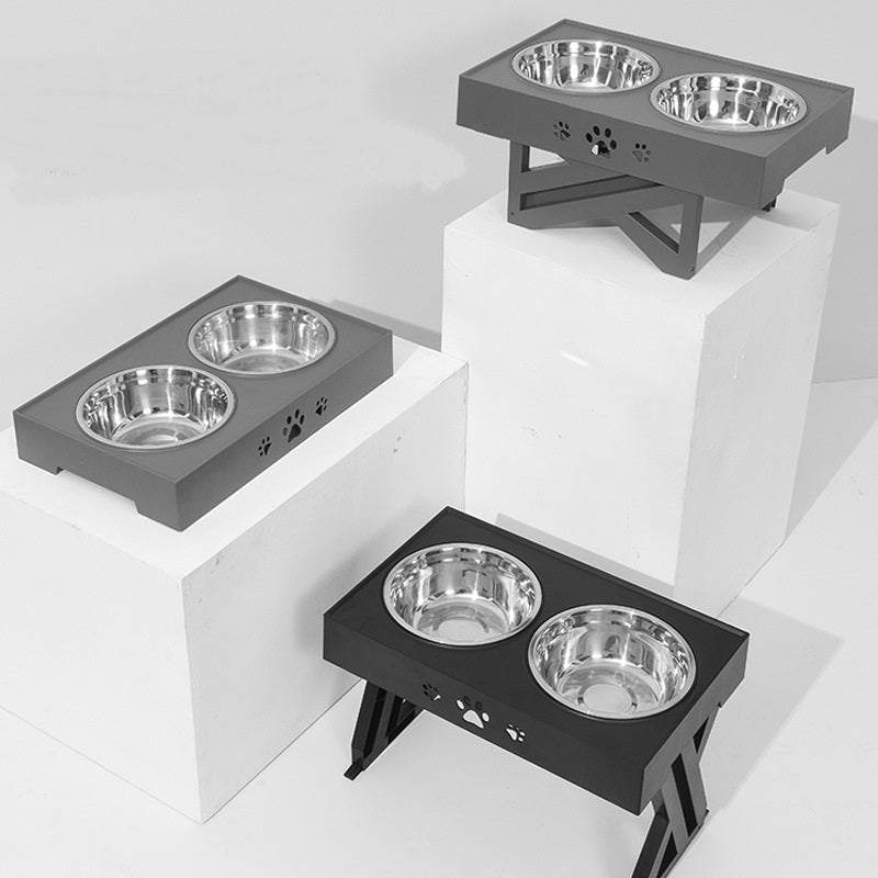 Adjustable Dog Food Bowl Pets Fashion