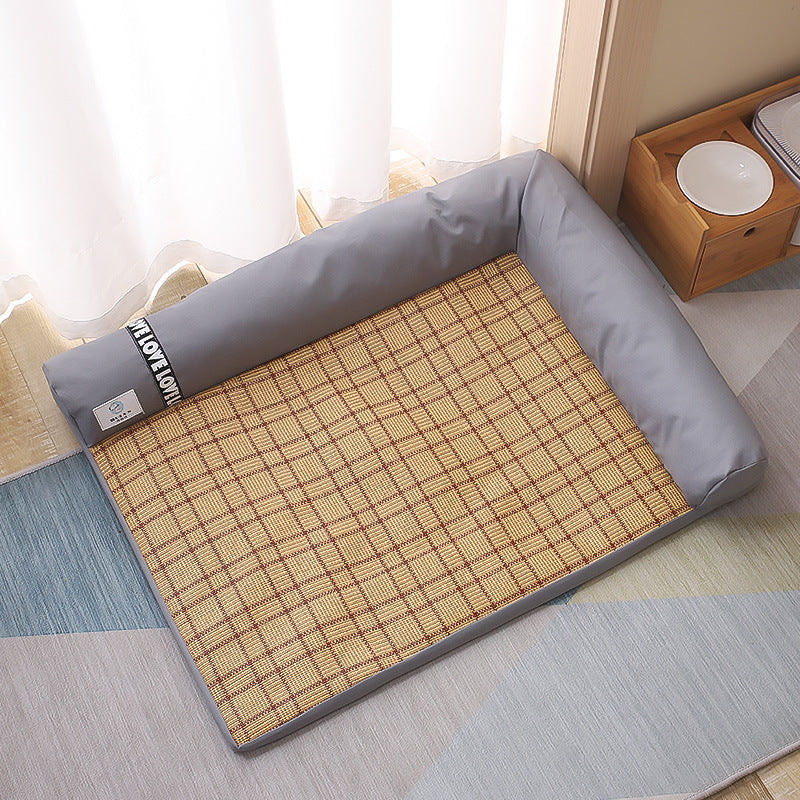 Summer Cooling Mats Cat Bed Dog Bed Dog Sofa Pet Mats Cat House Ice Pad Dog Sleeping Mats Cool Cold Bamboo Fiber Cat Bed Pets Fashion