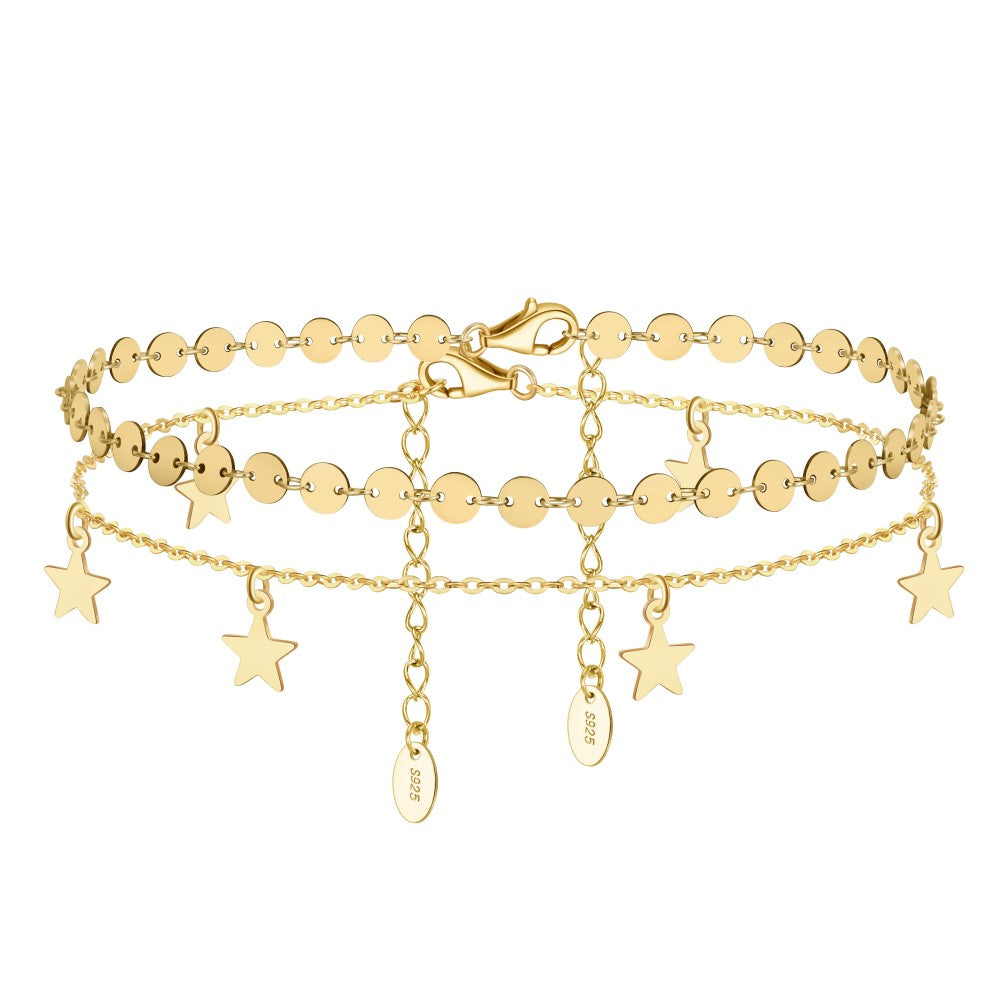 S925 Sterling Silver Feet Chain LadyShow.Store