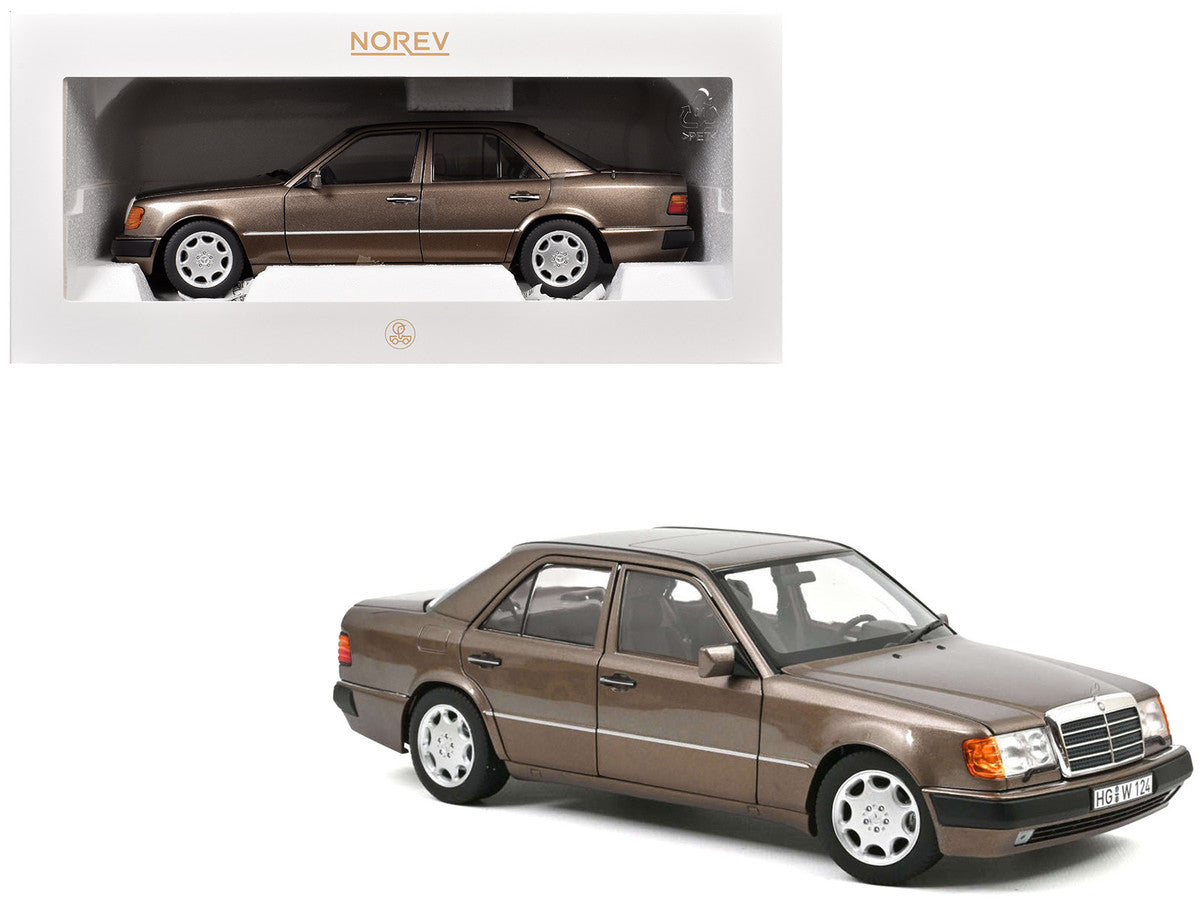 1990 Mercedes-Benz 500 E Impala Brown Metallic 1/18 Diecast Model Car by Norev LuxuryLifeWay Online Store