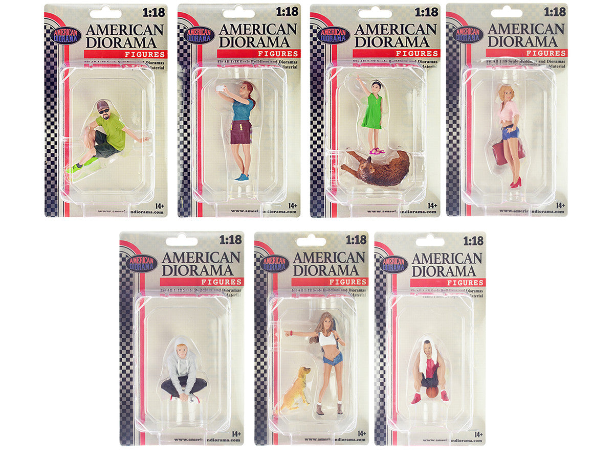 "Figure18 Series 1" 9 piece Figure Set for 1/18 Scale Models by American Diorama LuxuryLifeWay Online Store