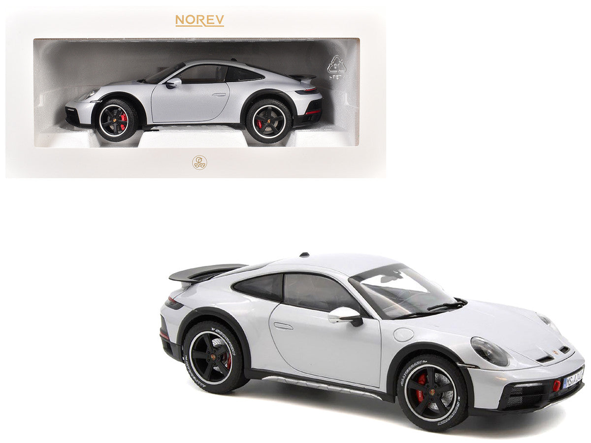 2023 Porsche 911 Dakar Ice Gray Metallic 1/18 Diecast Model Car by Norev LuxuryLifeWay Online Store
