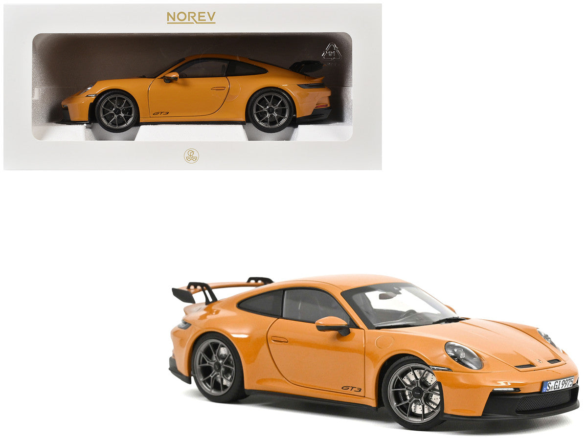 2021 Porsche 911 GT3 Bahama Yellow 1/18 Diecast Model Car by Norev LuxuryLifeWay Online Store