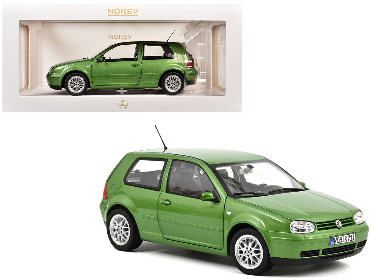 1998 Volkswagen Golf GTI Green Metallic 1/18 Diecast Model Car by Norev LuxuryLifeWay Online Store