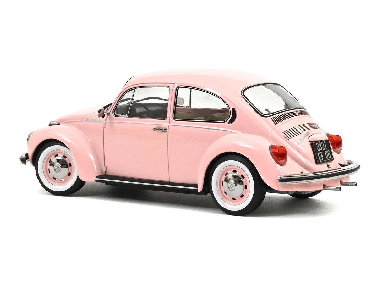 1973 Volkswagen 1303 Beetle Pastel Pink "New Baby Gift" 1/18 Diecast Model Car by Norev LuxuryLifeWay Online Store