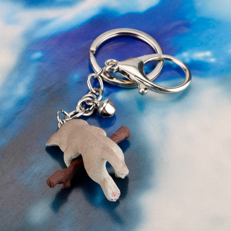 Keychain for holding tree branch cat doll LadyShow.Store