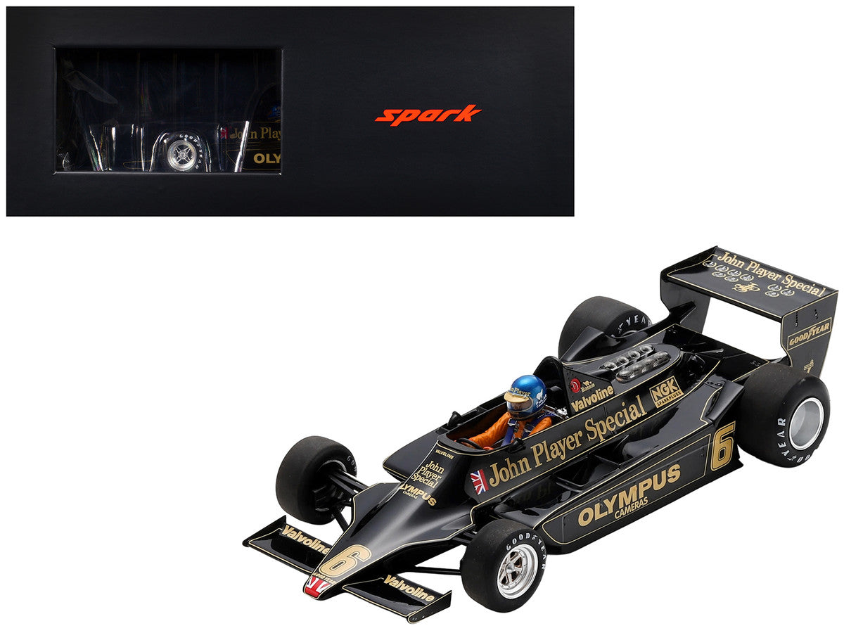 Lotus 79 #6 Ronnie Peterson "John Player Team Lotus" Winner Formula One F1 "Austrian GP" (1978) with Acrylic Display Case 1/18 Model Car by Spark LuxuryLifeWay Online Store