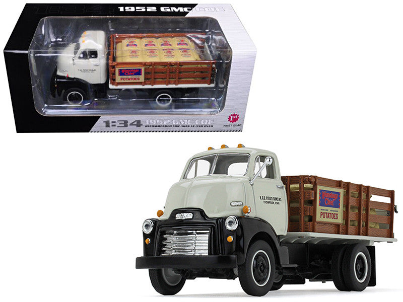 1952 GMC COE Stake Truck with Sack Load K & B Potato Farms Inc. 1/34 Diecast Model by First Gear LuxuryLifeWay Online Store