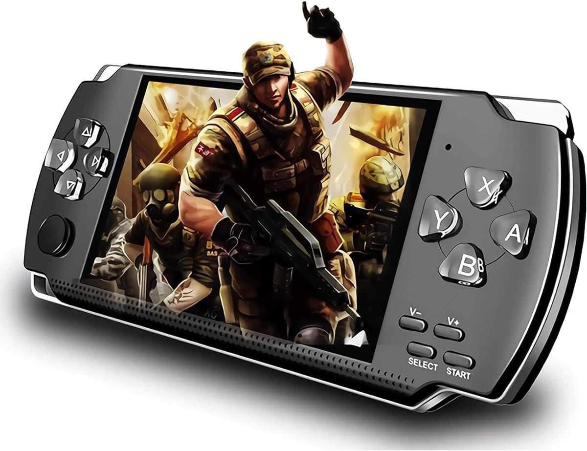 Handheld Game Console Built-in 1200 Games 4.3’’ HD Screen Retro Gaming System Support TV Output Portable Rechargeable Game Console with Dual Joystick Best Gift for Kids and Adult Pi-Mart