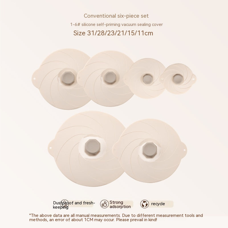 Lid For Airtight Container Vacuum Self-priming Seal Kitchen Gadgets CJD2