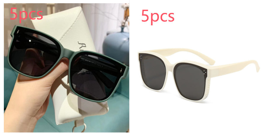Summer Driving Sun Protection Polarized Light One Mirror Dual Use Anti Glare Trendy Sunglasses LadyShow.Store