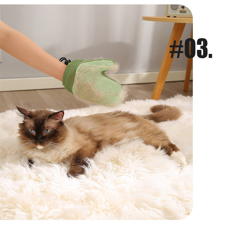 Comb 2-in-1 Floating Hair Removal Pet Gloves Pet Supplies Dog Cat Hair Remove Pets Fashion