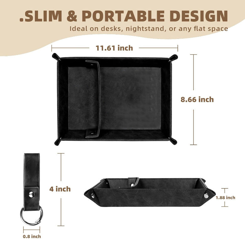 Father's Day Gift Decorative Tray Household Four-corner Folding LuxuryLifeWay Online Store