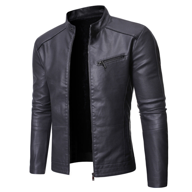 New European And American Men's Motorcycle Leather Jackets CJD