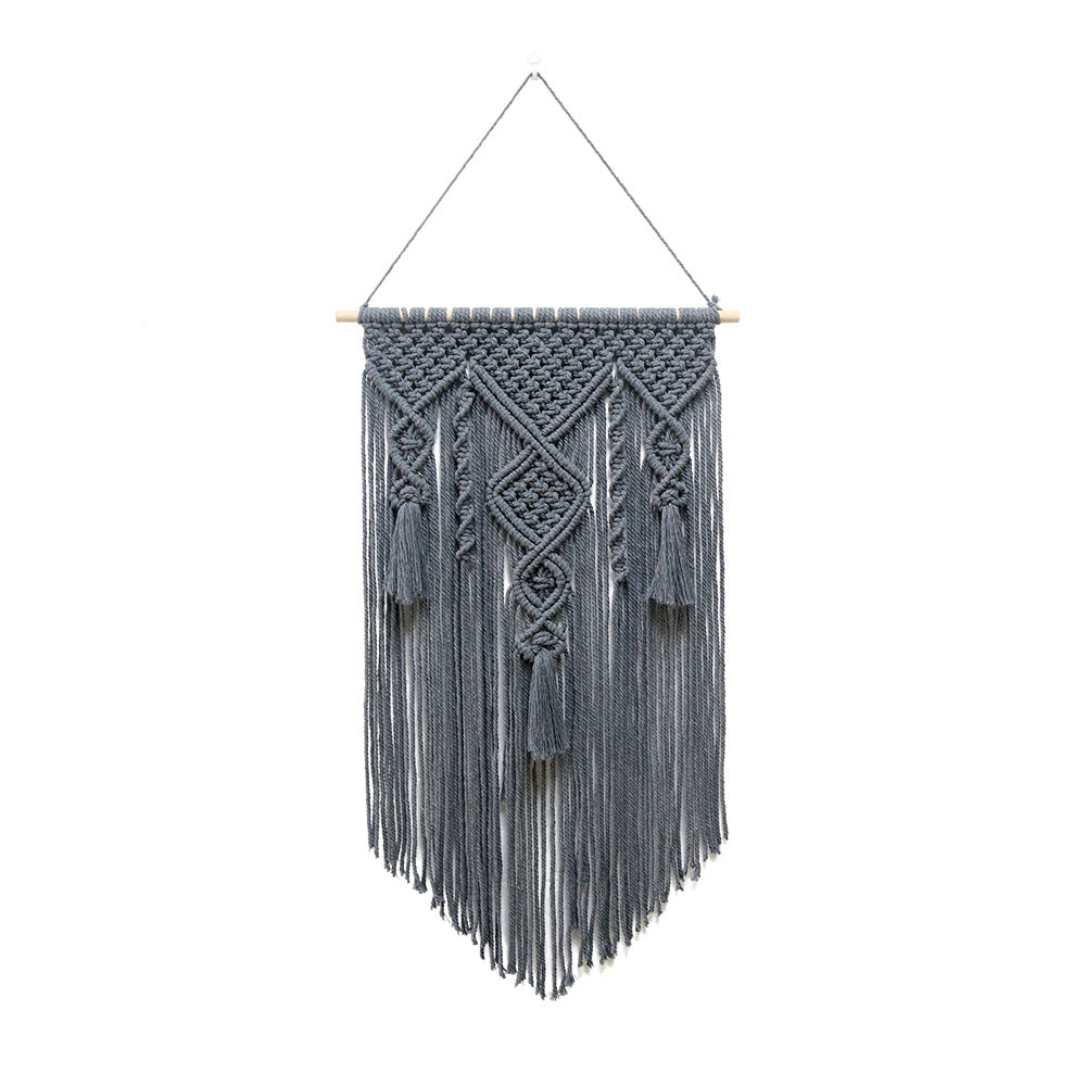 Nordic Wind Cotton Rope Woven Tapestry Home Decor Wall Hanging PearlNestDecor.com